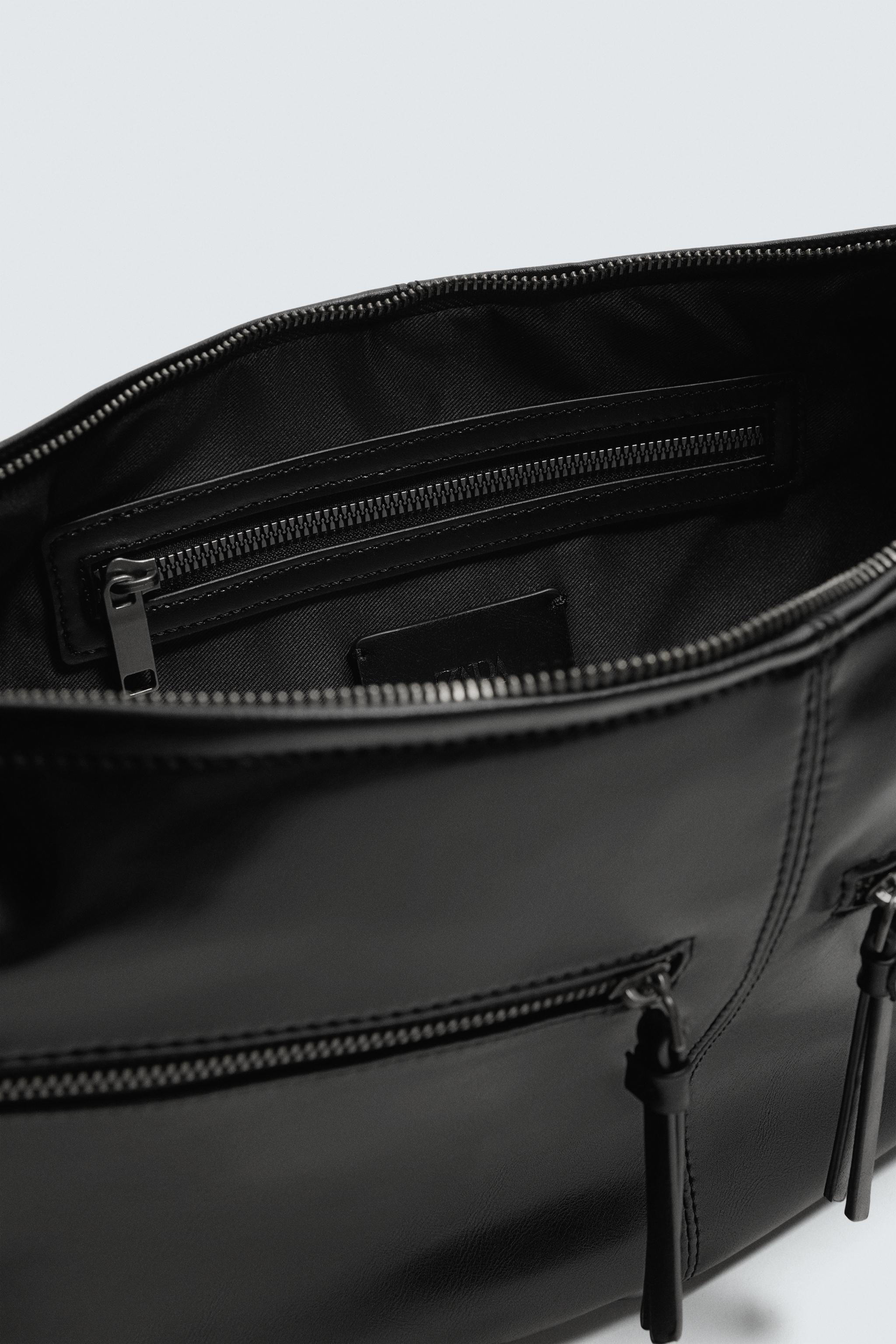 TOPSTITCHED SHOULDER BAG